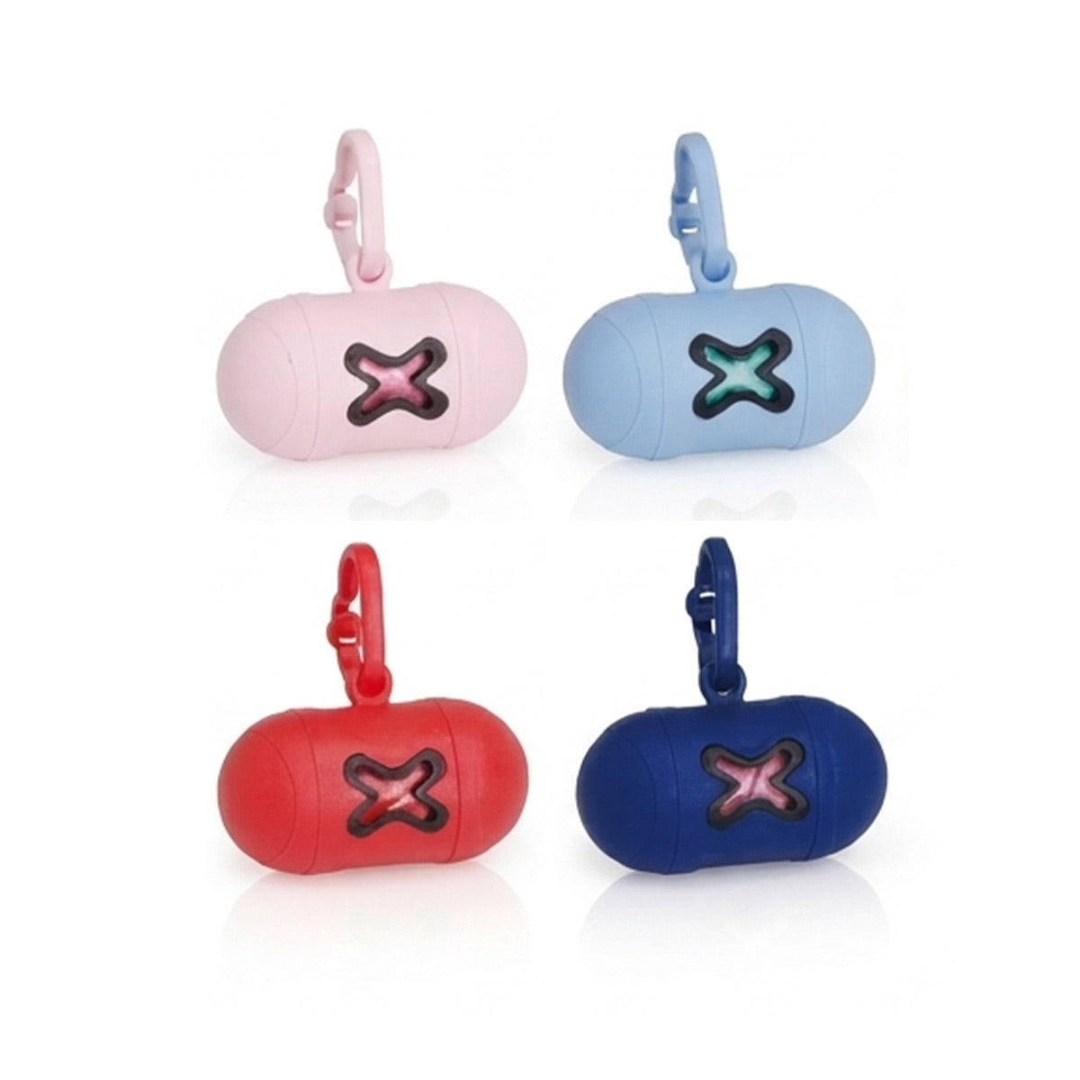 קמון – מתקן לשקיות איסוף צרכים לכלב עם תפס לרצועה, במבחר צבעים