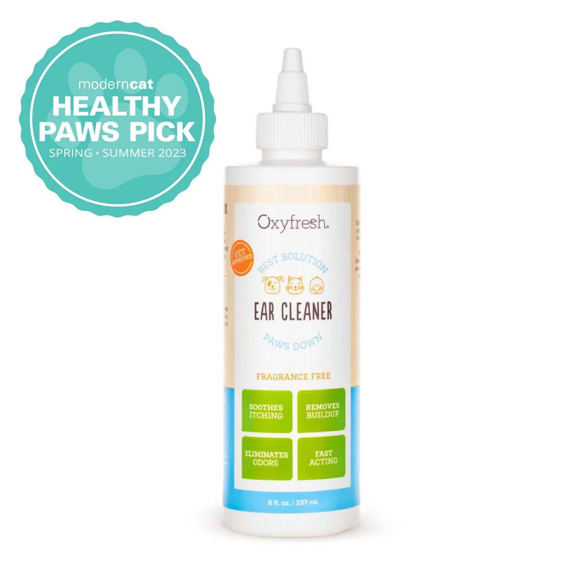 נוזל לניקוי אוזניים לכלבים וחתולים Oxyfresh 237 מ"ל