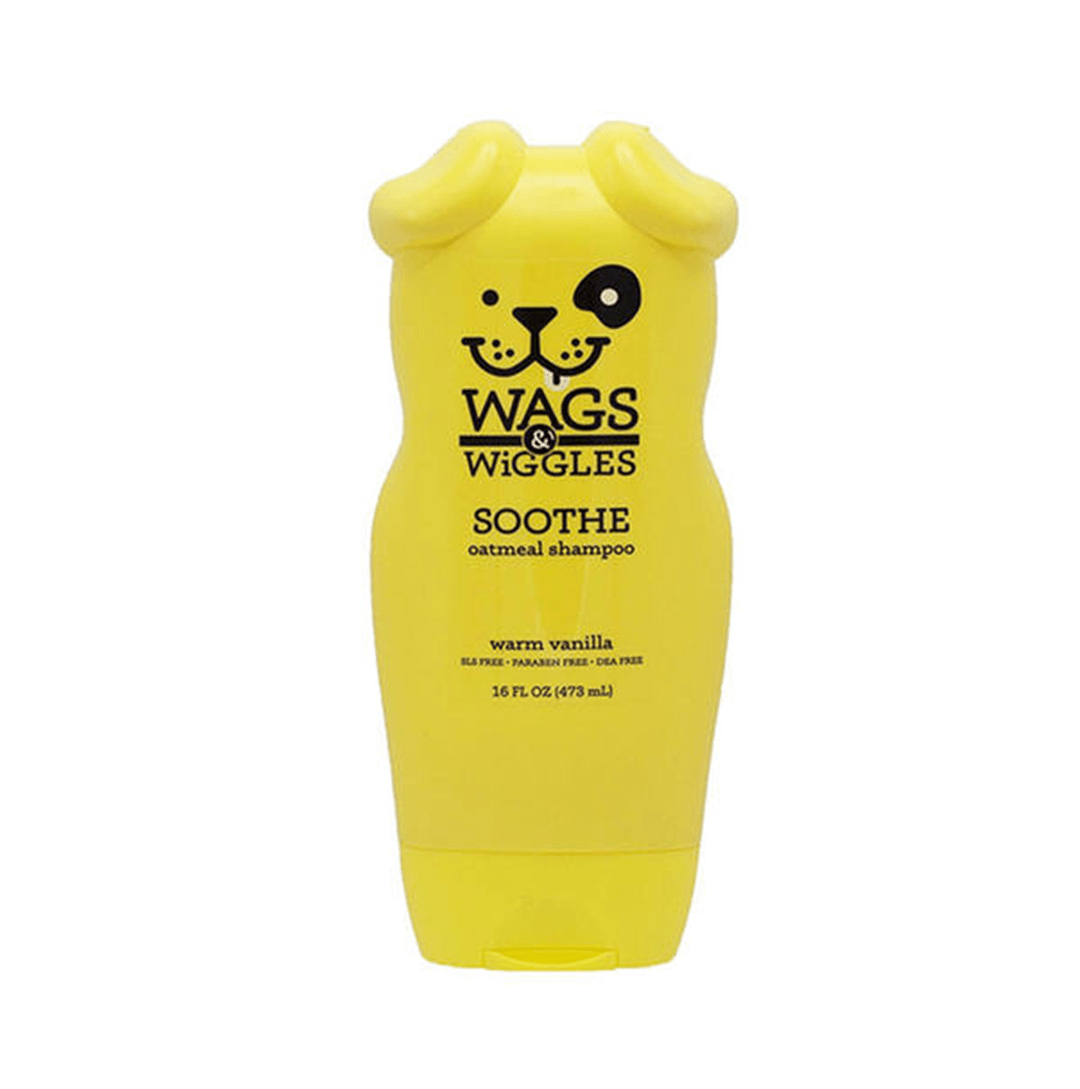 Wags & Wiggles שמפו שיבולת שועל מרגיע לכלבים בניחוח וניל חמים