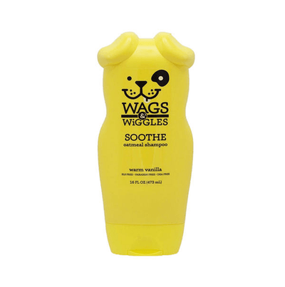 Wags & Wiggles שמפו שיבולת שועל מרגיע לכלבים בניחוח וניל חמים